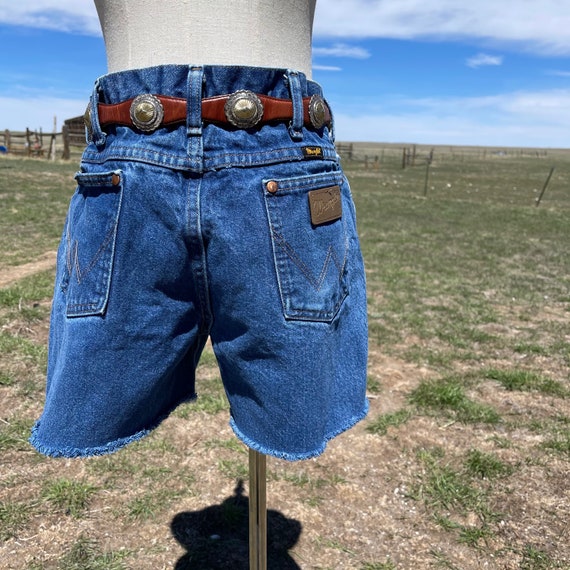 Vintage High Waist Denim Cut Offs Size 34 - image 3