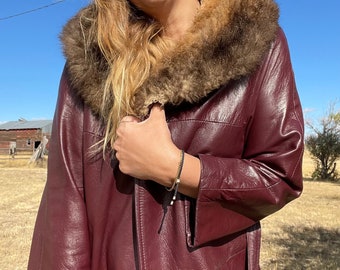dear sisterhood 70's Actress Fur Coat