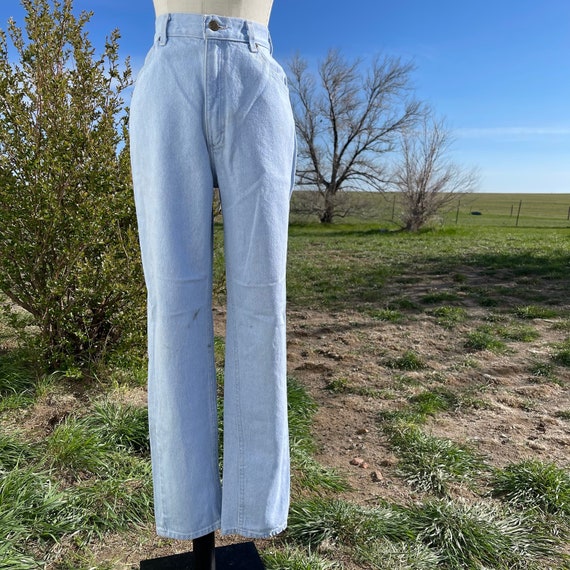 Vintage Light Blue High Waist Lee Riders Size 29x… - image 4