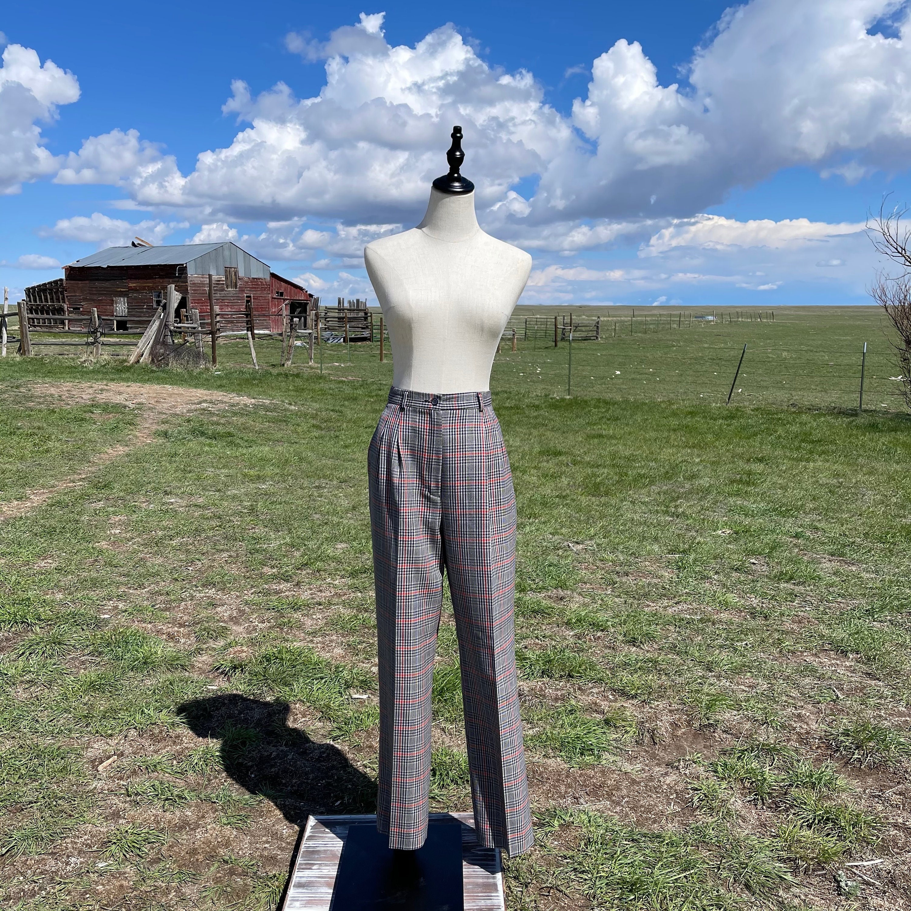 Vintage Pendleton Plaid Trousers size 29