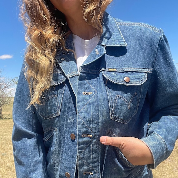 Vintage maverick denim jacket sales