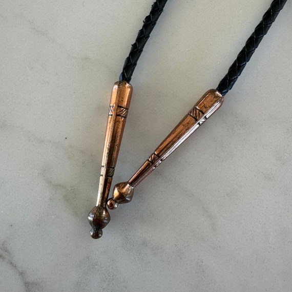Vintage Solid Copper Thunderbird Bolo Western Tie - image 5