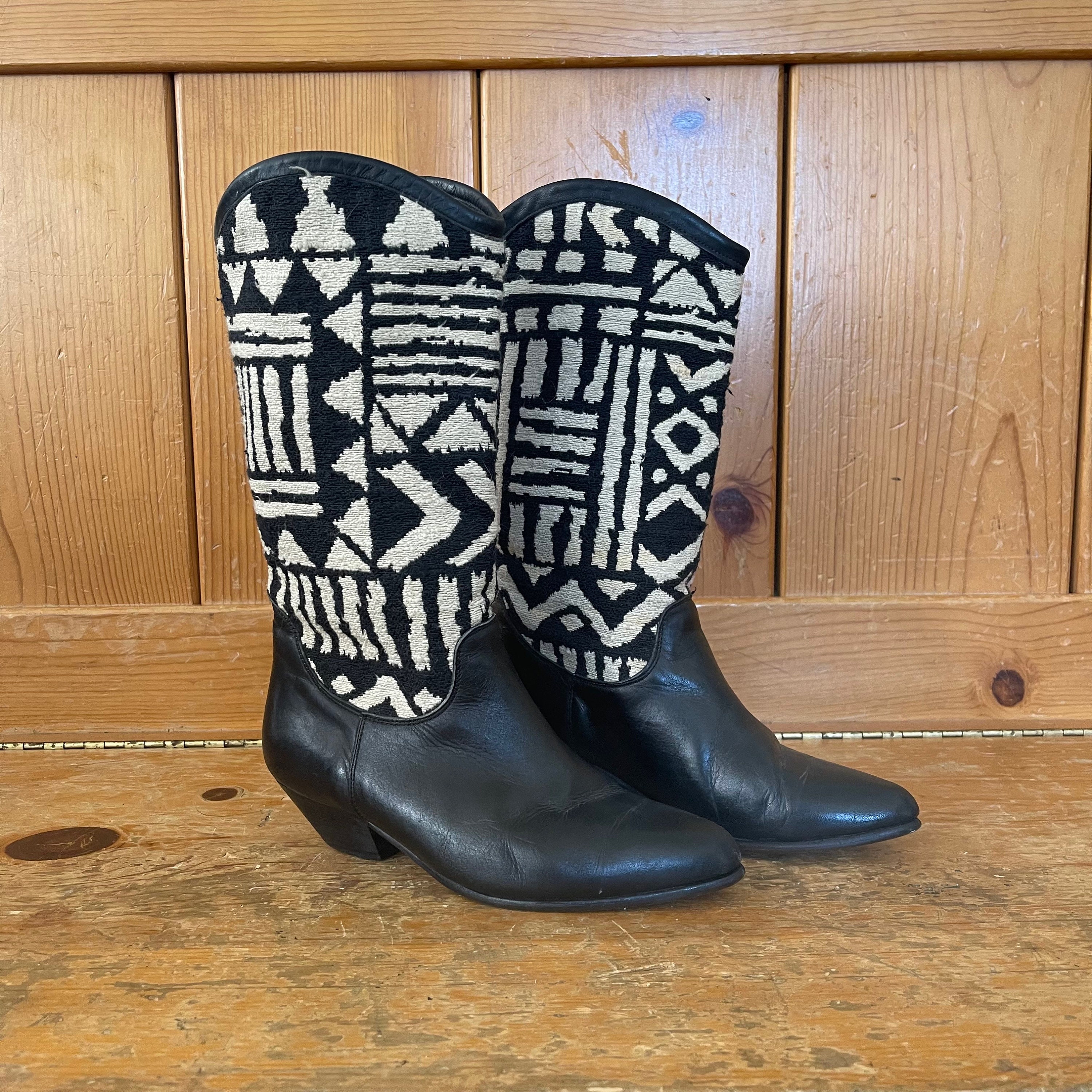 Slouch Cowboy Boot Etsy Canada