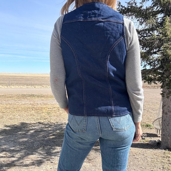 Vintage 70s Wrangler Made in USA Faux Sherpa Line… - image 4