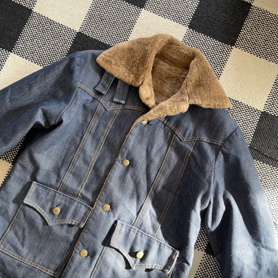 Vintage Little BB Unisex Western Dark Blue Denim J