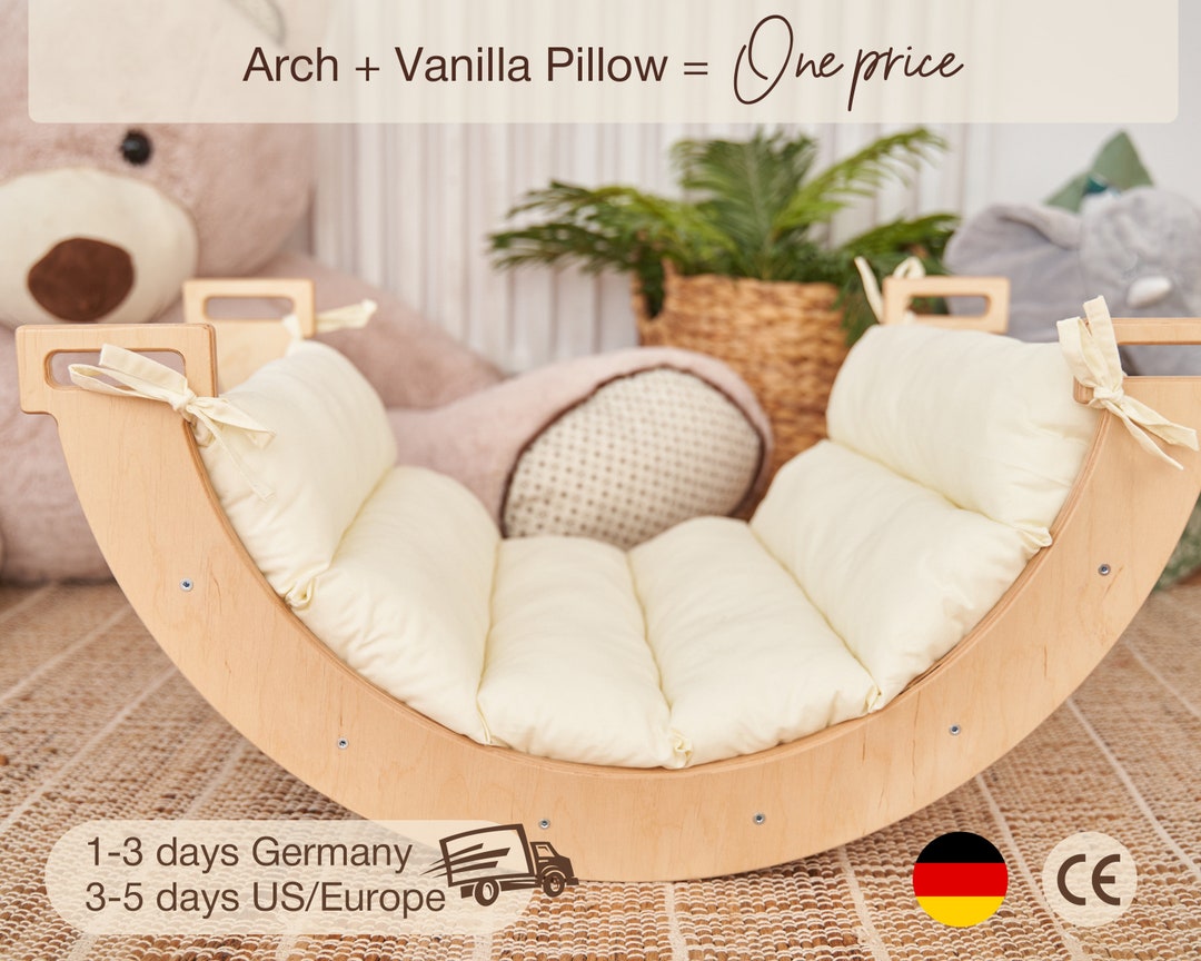 Sherilyn Cushion For Climbing Arch, Rocker Pillow For Toddlers Arch Climber, Floor Lounger Seats Pillow And Cover, Floor Cushion Toddler Nap Mat, Bed