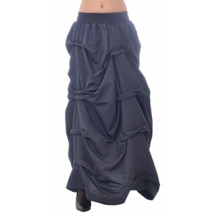 Black skirt women / ruffle skirt / long skirt for women / plus size skirt / maxi skirt
