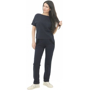 Dunkelblaues Damen Set