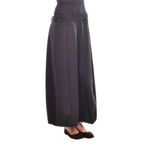Black skirt / long skirt / maxi skirt / flared skirt / loose skirt / plus size skirt / balloon skirt / plus size skirt / maxi skirt