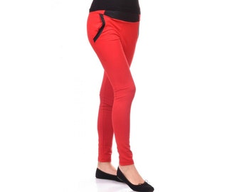 Leggings in red