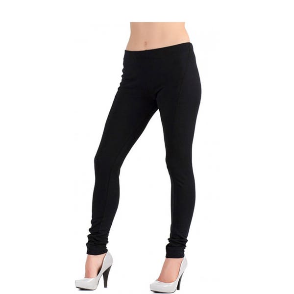 High waist leggings / black leggings / yoga pants / women leggings / plus size leggings / yoga leggings / elastic waist leggings