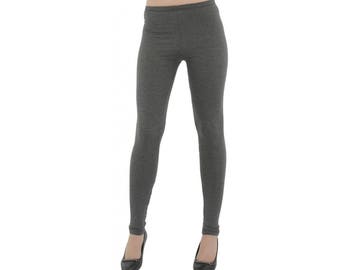 Gray leggings / women leggings / plus size leggings / yoga pants / yoga leggings / fitness leggings / sport leggings / long leggings