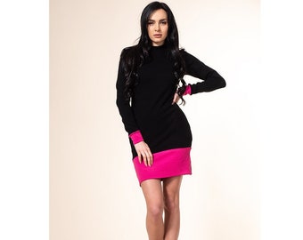 slim fit dress slacks Fit And Flare Knit Midi Dress Aqua – Roland Mouret main image 1