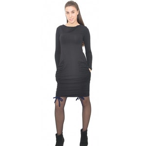 Black Knee Length Dress image 1