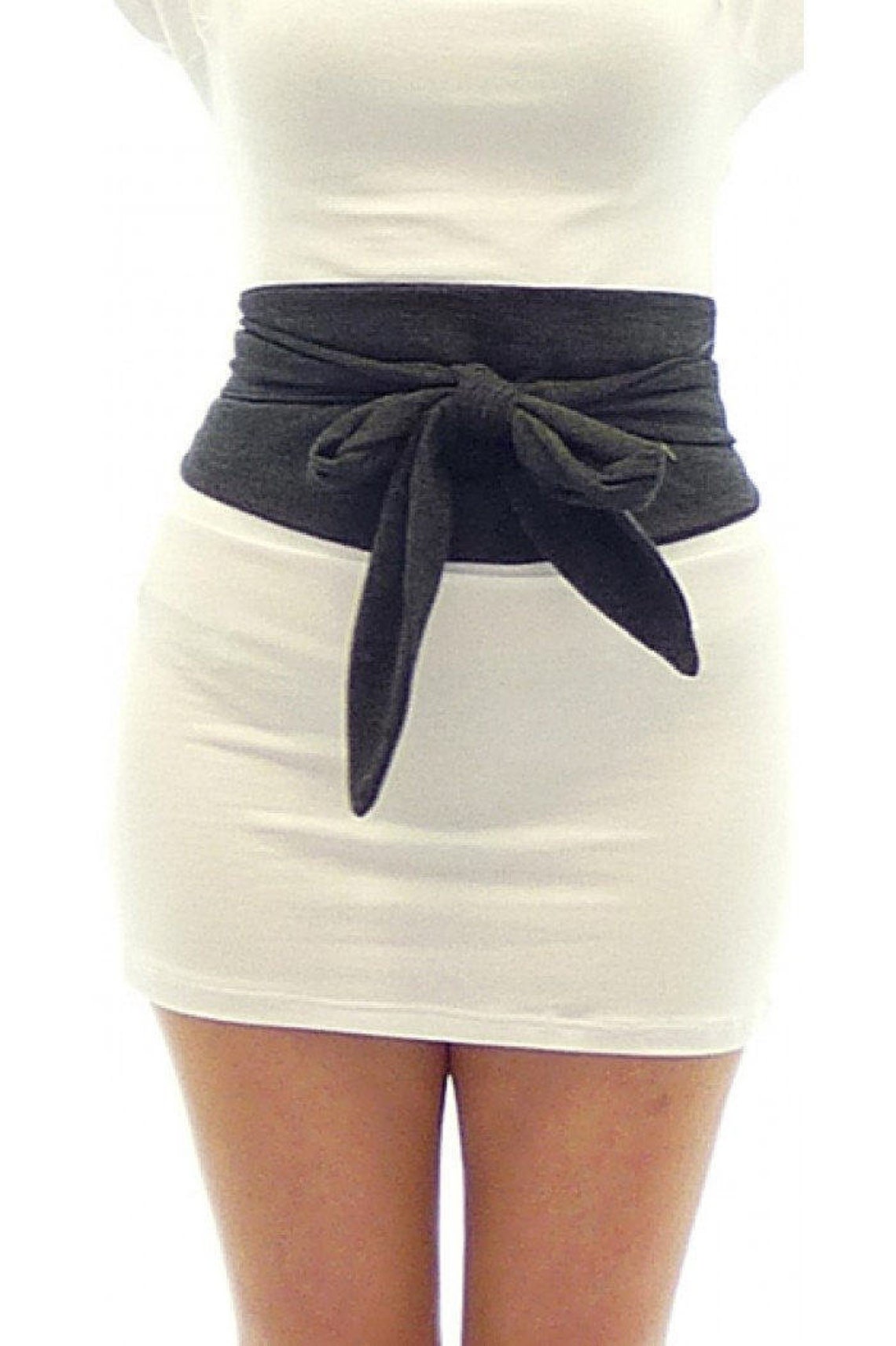 Plus Size Maxi Belt Gray Belt Jersey Belt Women Belt Wide Etsy