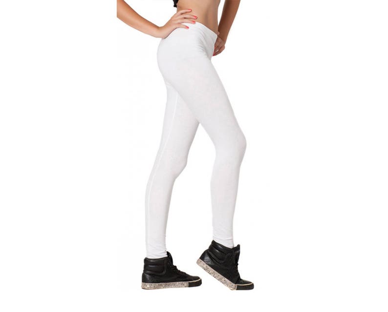 White Extra Long Leggings Plus Size Maxi Leggings Comfy | Etsy