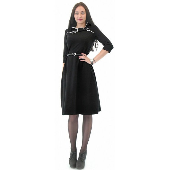 Robe noire longueur genou Etsy France