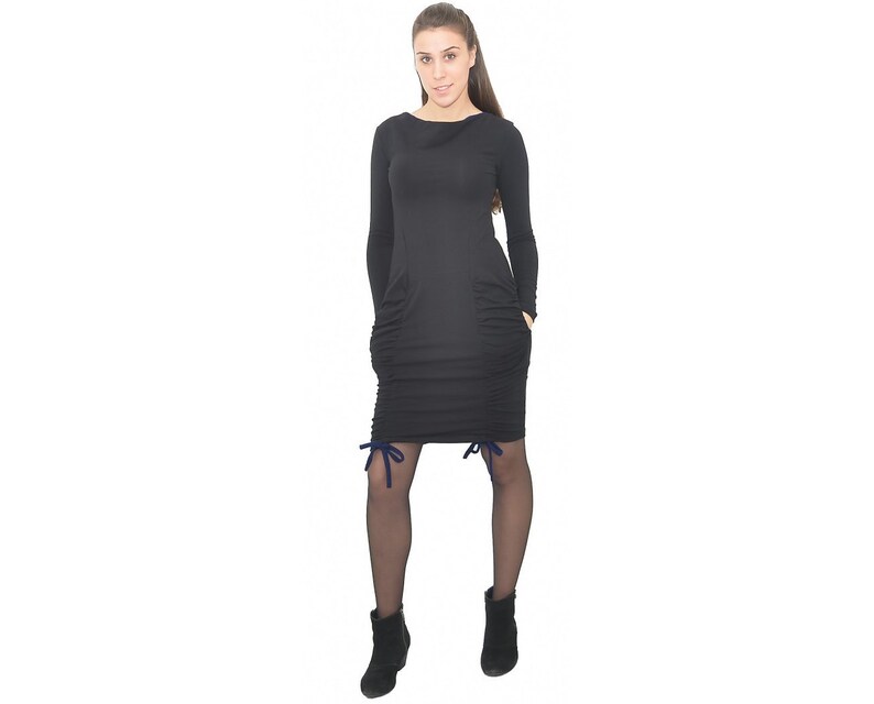 Black Knee Length Dress image 1