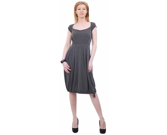 Vestido gris oscuro Etsy Mexico