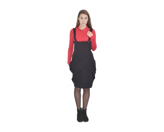 plus size pinafore skirt