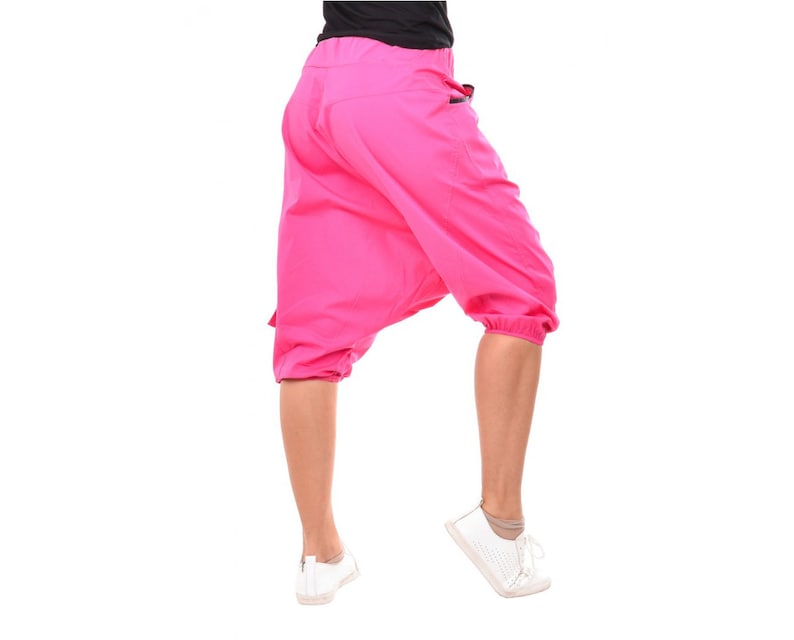 Capri Harem Drop Crotch Trousers Wide Leg Pants Plus Size Maxi Pants Drop Crotch Pants Stylish Harem Black Harem Boho Pants
