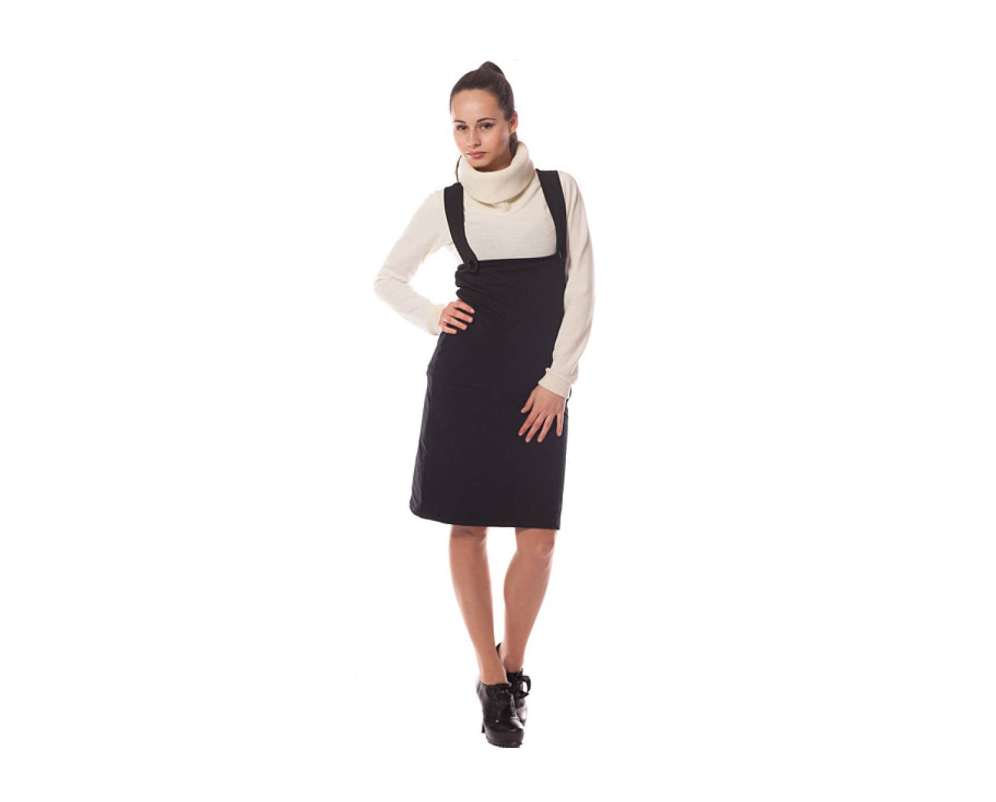 black pinafore dress size 22