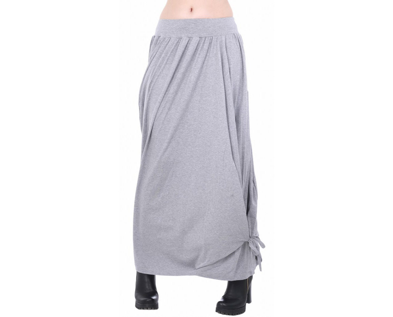 Long Gray Skirt Caftan Skirt Loose Gray Skirt Tent Skirt | Etsy