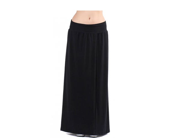 Long Black Skirt Plus Size Skirt Maxi Skirt Oversize Skirt | Etsy