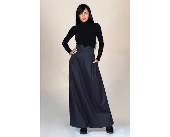 High waisted maxi skirt formal 2025