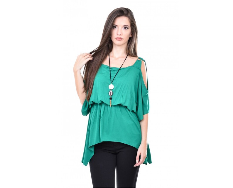 Wide Sleeves Tunic Caftan Tunic Dress Flaved Tunic Women Tunic Top Water Blue Tunic Top Oversize Bat Sleeve Plus Size Maxi Raglan
