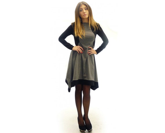 long sleeve dress midi length