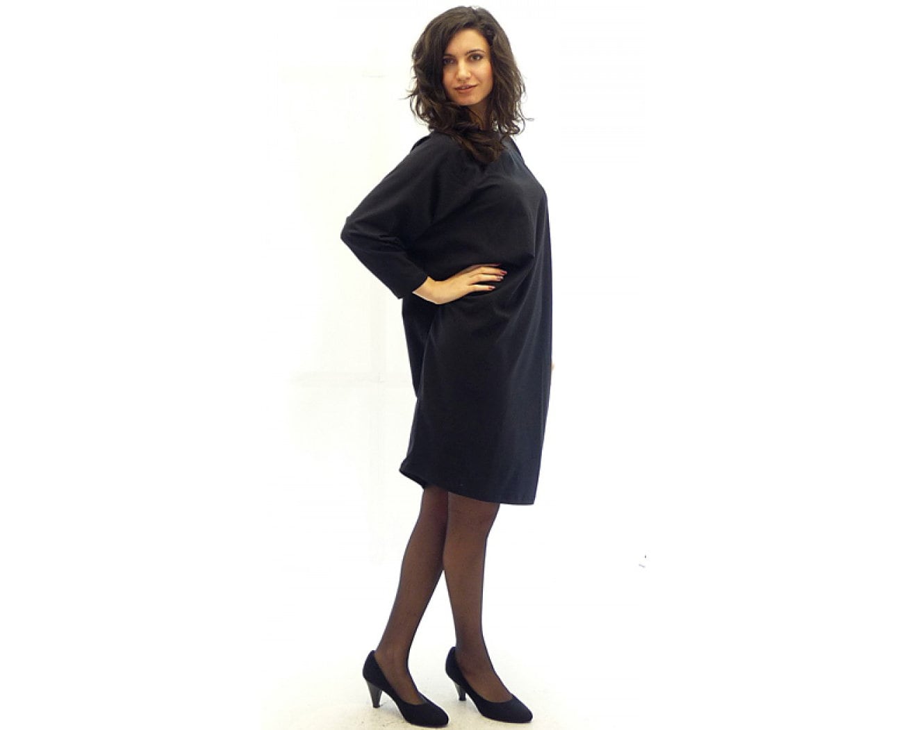 Grijze knielengte jurk met lange mouwen kaftan jurk losse jurk plus size jurk tent jurk ballon baggy jurk bat jurk Etsy Nederland