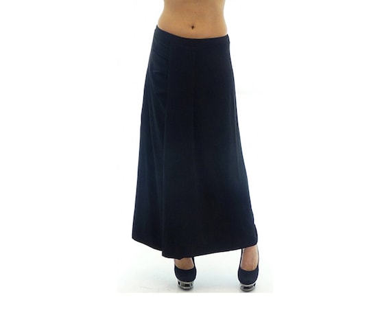 Long Black High Waist Skirt With Elastic Waistband Midi Wrap Skirt Plus Size Maxi Skirt Floor Length Elastic Waist Skirt Tulip Skirt Etsy UK