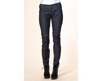 Comfortable dark blue jeans