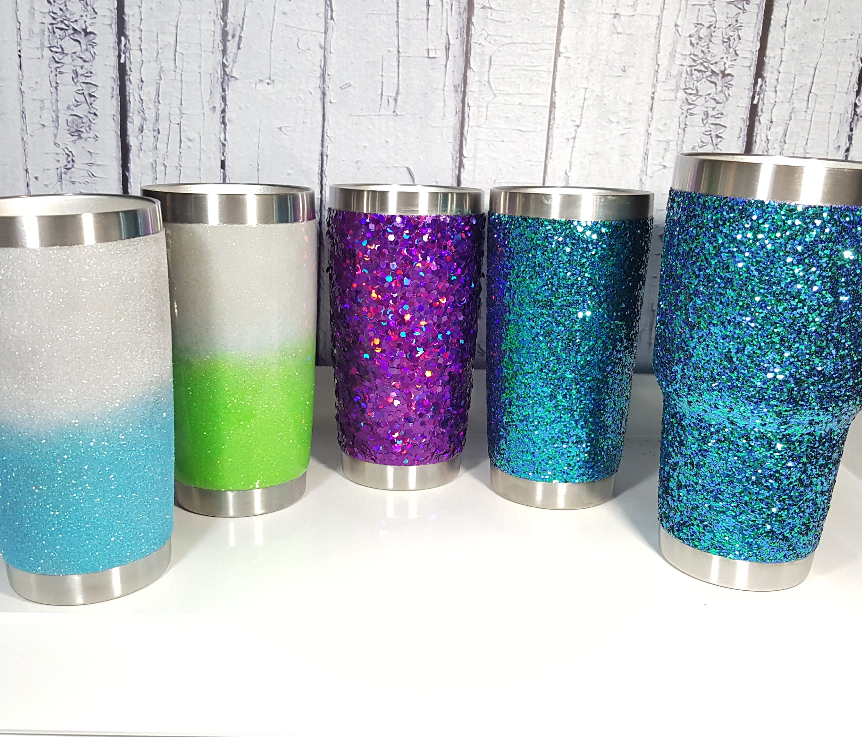 30oz YETI BRAND Glitter Tumbler Custom Glitter Tumbler Etsy