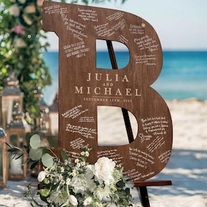 Custom Letter Guest Book, Wedding Guest Book Alternative, Wedding Signs, Letter Guest Book Alternative, Letter a Guest Book, Wedding Sign