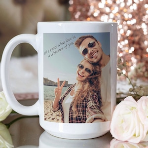 Personalized Photo Coffee Mug Birthday Gift, Photo Gifts for Him, Custom Mug Gift for Mom, Anniversary Gift for Her, Mug with Picture