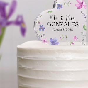 Personalized Wedding Cake Topper, Wedding Gifts for Couples, Wedding Day Sign, Custom Cake Toppers, Wedding Decor, Couple Wedding Keepsake