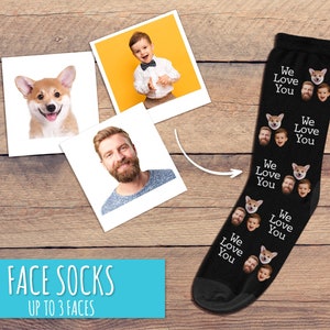 Custom Gifts for Him, Personalized Gifts for Men, Custom Face Socks, Personalized Socks, Custom Socks, Girlfriend, Boyfriend Gift image 10