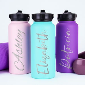 Water Bottle, Personalized Water Bottle, Engraved Water Bottle, Custom Water Bottle w Logo, Personalized Gifts, Engraved Name Bottle