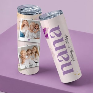 Nana Tumbler, Grandma Gifts, Photo Nana Tumbler, Custom Nana Tumbler Cup, Personalized Gifts for Nana, Tumbler for Nana
