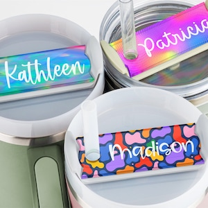 Stanley Name Plate, Personalized Name Tag for Stanley Tumblers, Customized Acrylic Name Plate for Stanley Lids, Gift for Her, Gift for Mom