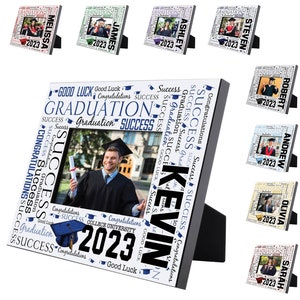 Graduation Picture Frame, High School Graduation Gift for Her, Gift for him, College Graduation, Personalized Photo Frame, Class of 2024