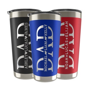 Gifts for Dad, Dad Tumbler, Father's Day Gifts, Dad Gifts from Daughter, Kids, Dad Birthday Gift, Personalized Dad Gifts