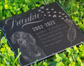 Dog Memorial Stone, Pet Memorial Stone, Personalized Memorial Pet Stone For Dog, Cat, Pet Grave Markers, Pet, Dog Memorial Gift