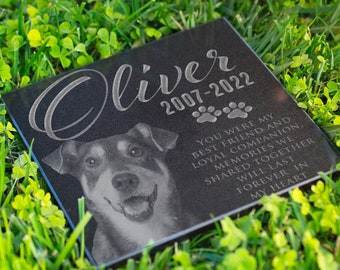 Pet Memorial Stone, Dog Memorial Stone, Personalized Pet Memorial Gift, Dog Memorial Gift, Pet Headstone, Pet Grave Stone, Pet Grave Marker