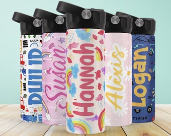 Personalized Kids Water Bottle, Back to School Gift for Kids, Name Cup Gift for Kids, Custom Name Kids Tumbler, Kids School Gift