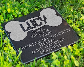 Personalized Memorial Pet Stone For Dog Cat Pet Memorial Stones Engraved Pet stone Pet Headstone Pet Loss Custom Pet Monument Gravestone