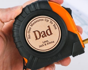 Fathers Day Gifts For Dad Personalized, No One Measures Up Tape Measure, Fathers Day Gift From Daughter, Gift for Husband