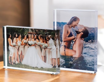 Photo Block, Acrylic Custom Picture Frame, Acrylic Block, Wedding Gift, Anniversary Gift, Birthday Gifts for Him, Gifts for Her